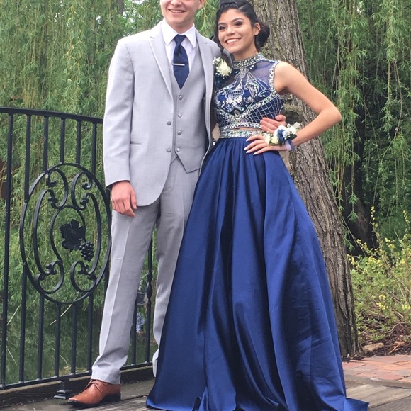 Navy Blue Two-Piece Prom Dress is available for purchase on au PAY Market -  Imported Goods Online Store Co.Ltd. | au PAY Market - Online Shopping Site
